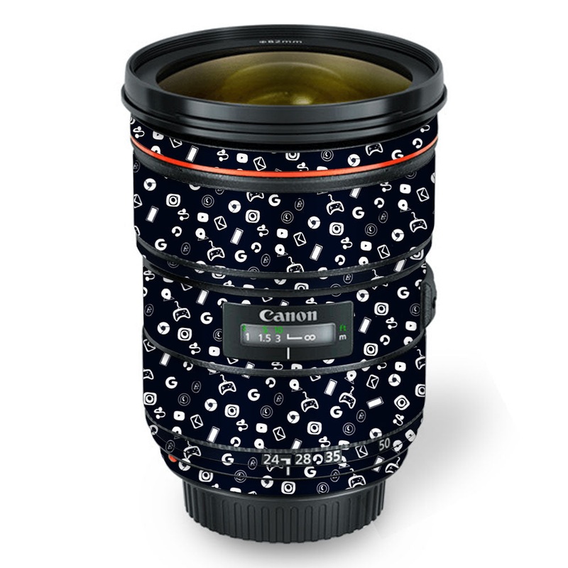 Black Icon Doodle - Canon Lens Skin