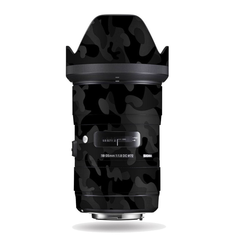 Black Textured camo - Sigma Lens Skin