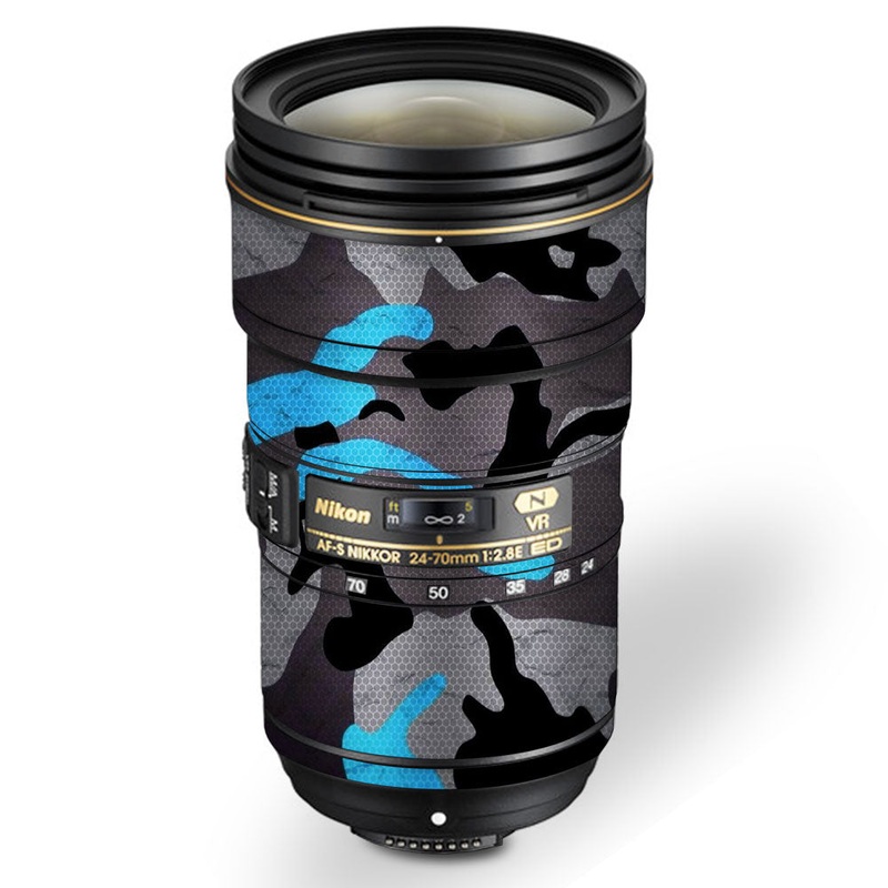 Blue Camo Pattern - Nikon Lens Skin