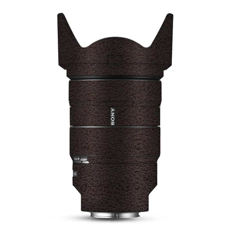 Dark Brown Leather - Sony Lens Skin