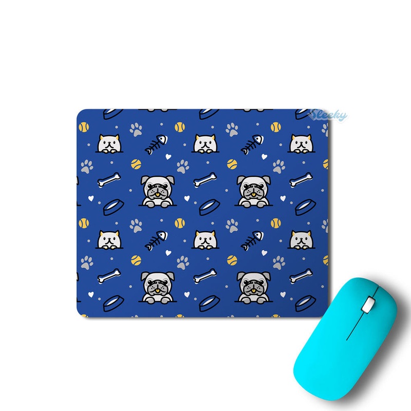 Dog And Cat Pattern By The Doodleist - Mousepad