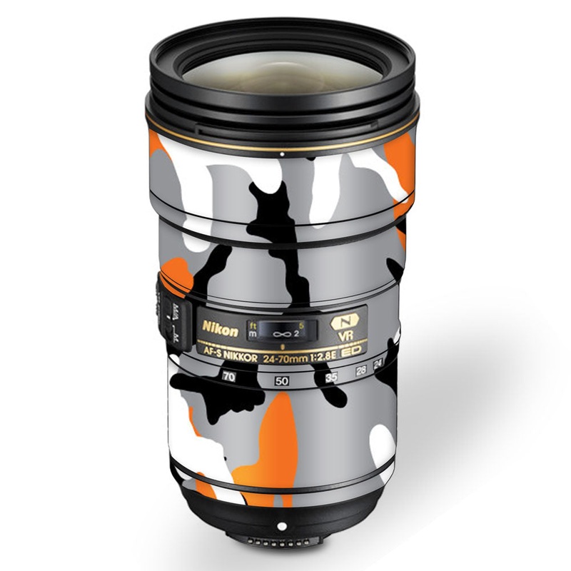 Orange Camo - Nikon Lens Skin