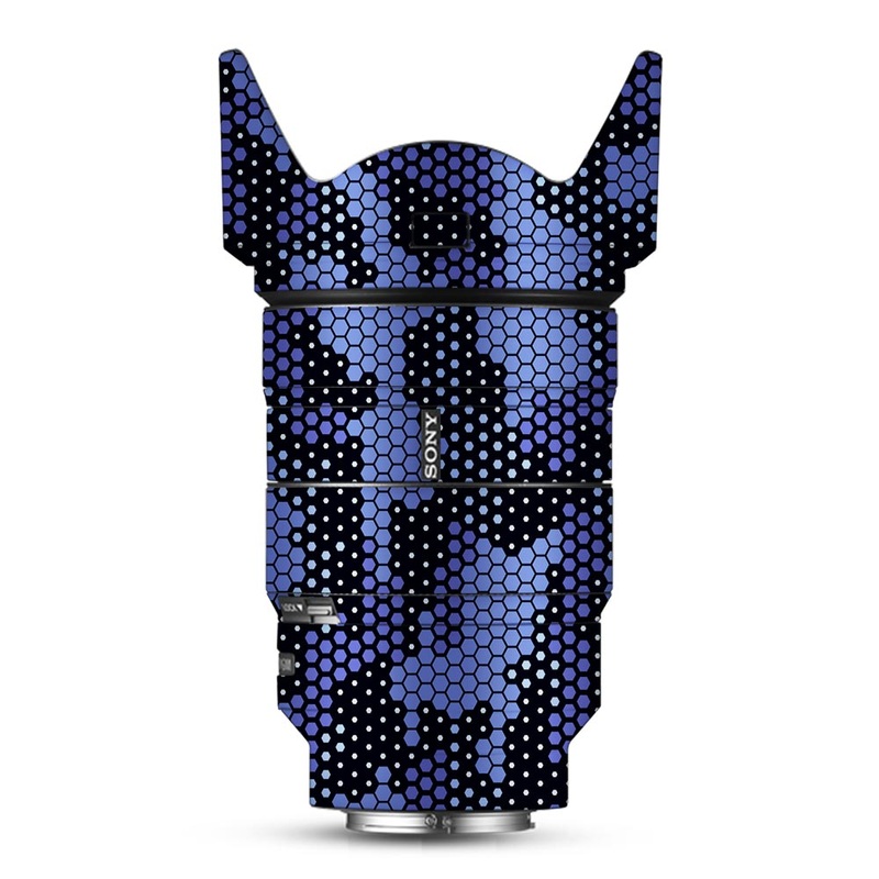 Blue Hive Camo - Sony Lens Skin