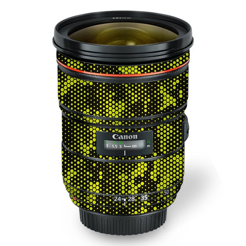 Green Neon Hive Camo - Canon Lens Skin