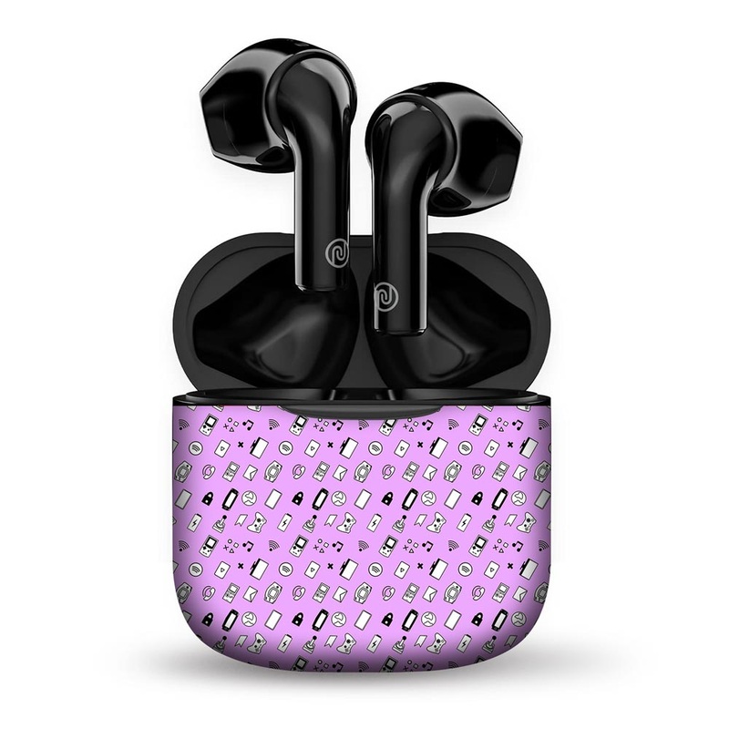Icons lavender Retro - Noise Buds Mini Skin