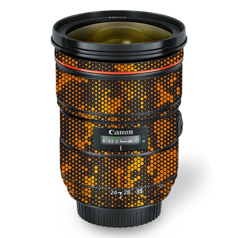 Orange Hive Camo - Canon Lens Skin