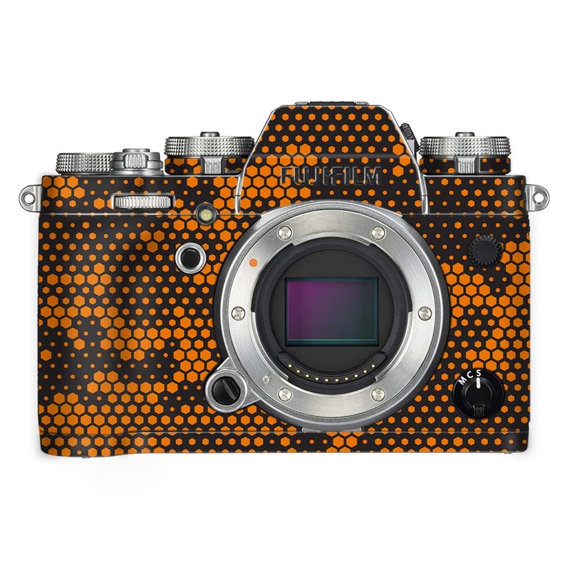 Orange Hive Camo - FujiFilm Camera Skin