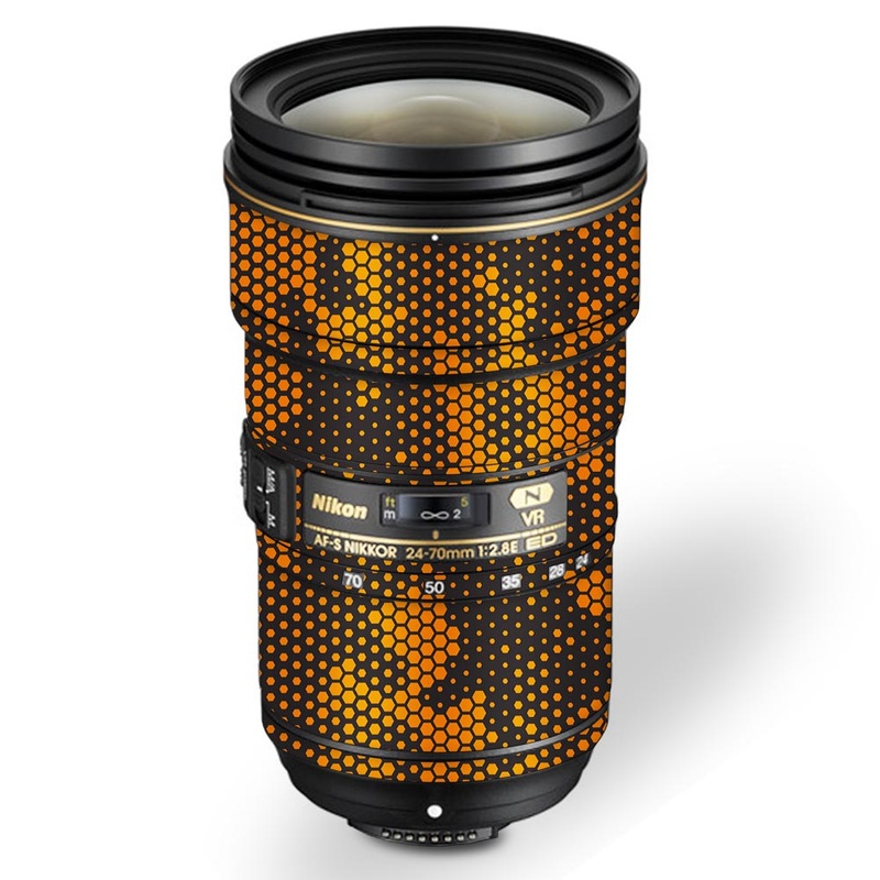 Orange Hive Camo - Nikon Lens Skin