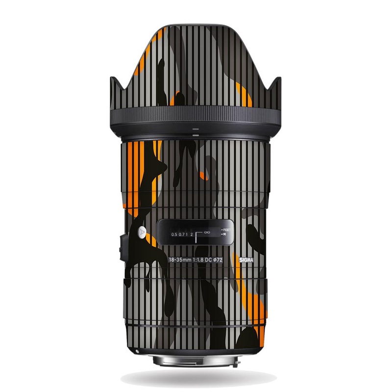 Orange Stripes Camo - Sigma Lens Skin