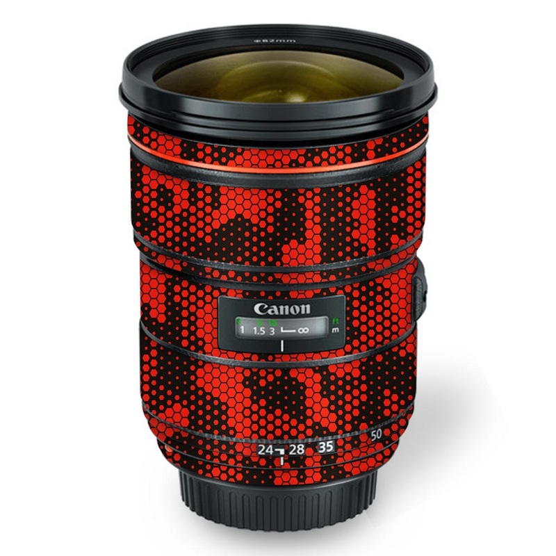 Red Hive Camo - Canon Lens Skin