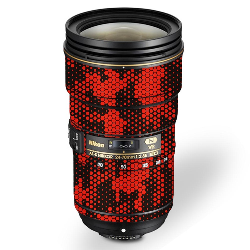 Red Hive Camo - Nikon Lens Skin