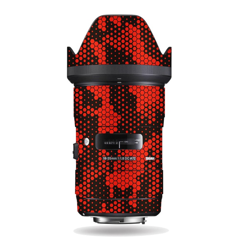 Red Hive Camo - Sigma Lens Skin