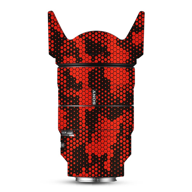 Red Hive Camo - Sony Lens Skin