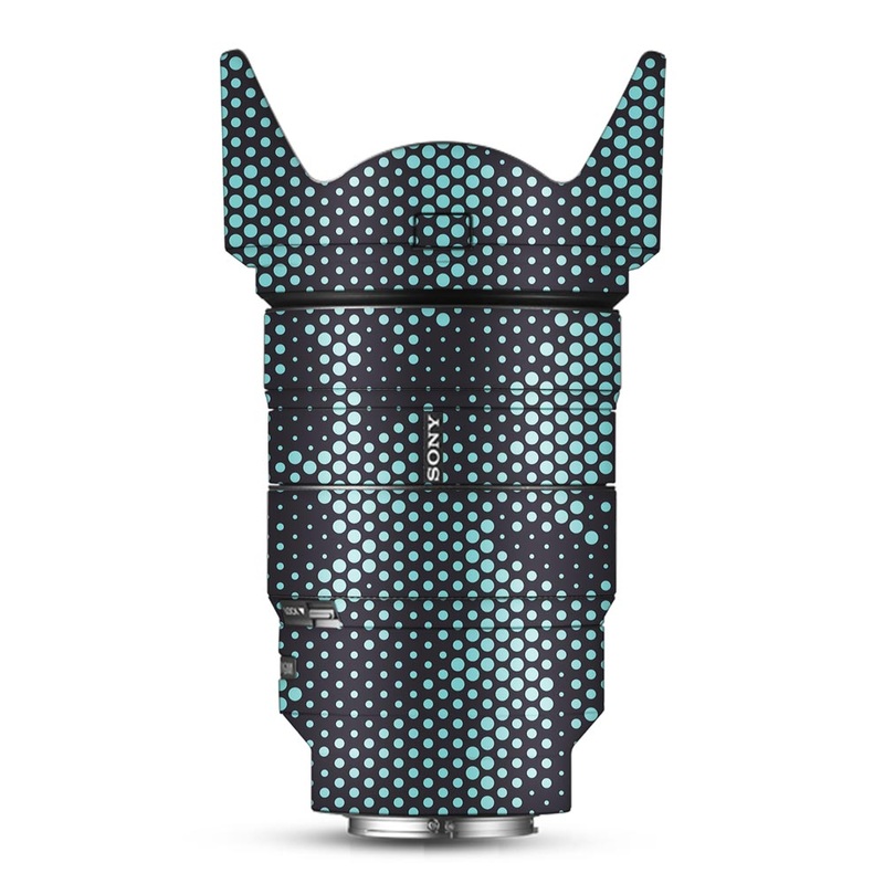 Turquoise Hive Camo - Sony Lens Skin