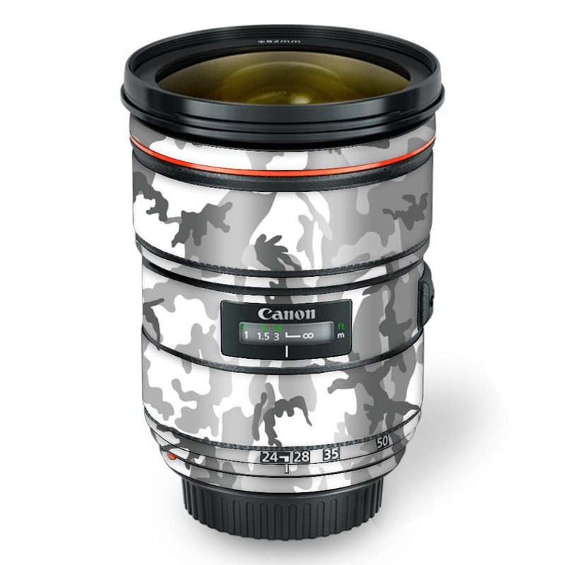 White Camo - Canon Lens Skin