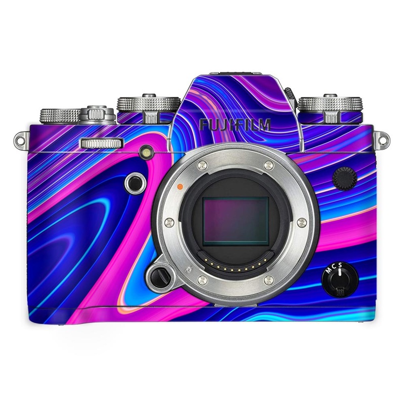 Blue Liquid Marble - FujiFilm Camera Skin
