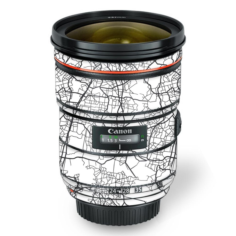 Map Pattern - Canon Lens Skin