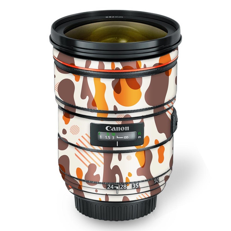 Orange Modern camo  - Canon Lens Skin