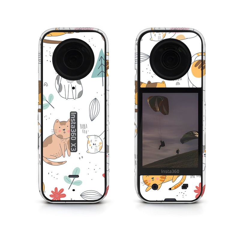 Abstract Cat Pattern Insta360 Skin