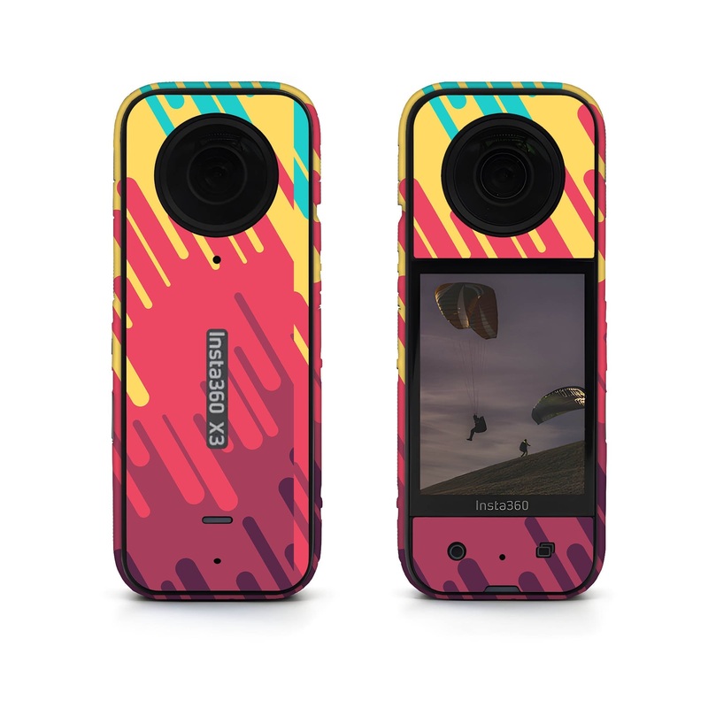Abstract Cross Lining Insta360 Skin
