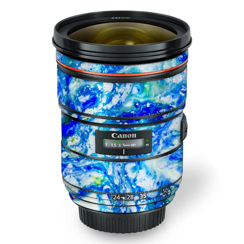 Blue Acid Marble - Canon Lens Skin