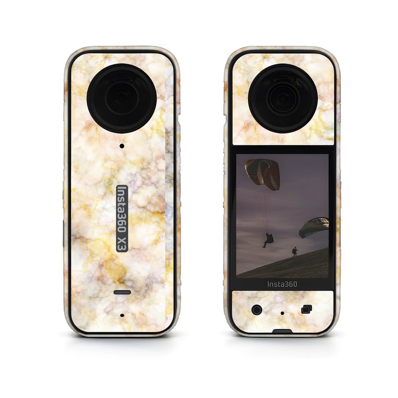 Yellow Marble Insta360 Skin