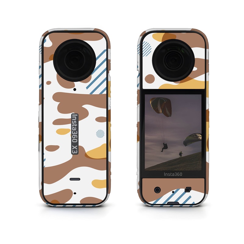 Yellow Modern Camo Insta360 Skin