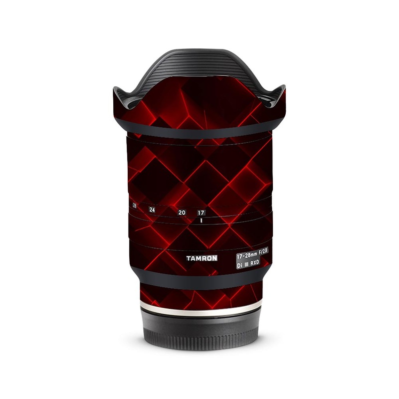 3D Cubes Red - Tamron Lens Skin
