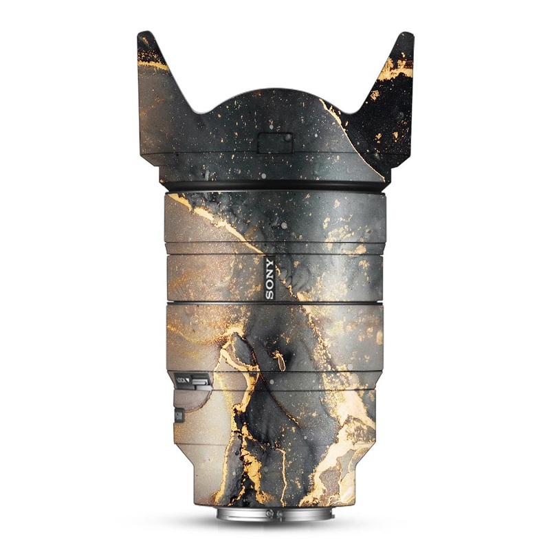 Black Gold Marble - Sony Lens Skin