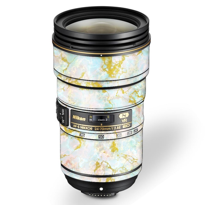 Glitter Gold Marble - Nikon Lens Skin