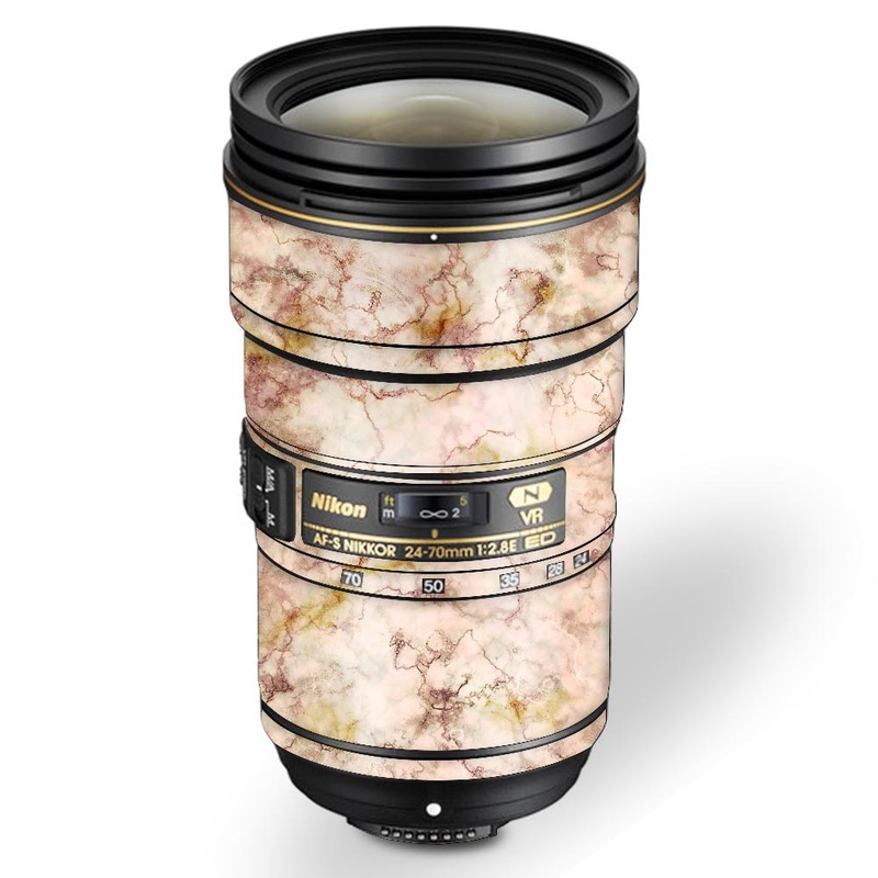 Gold Peach Marble - Nikon Lens Skin
