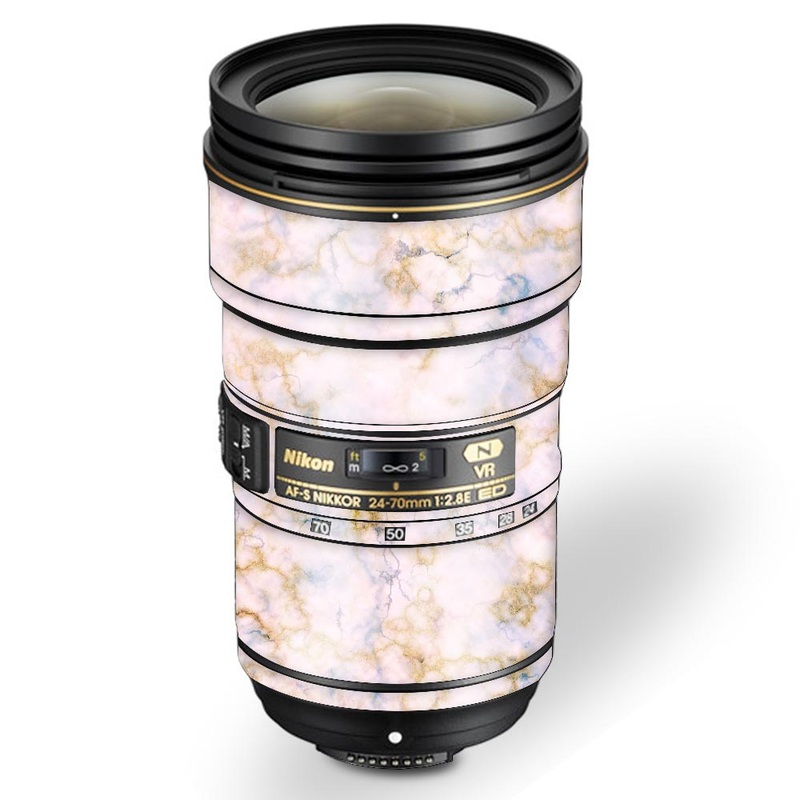 Gold Pink Marble - Nikon Lens Skin