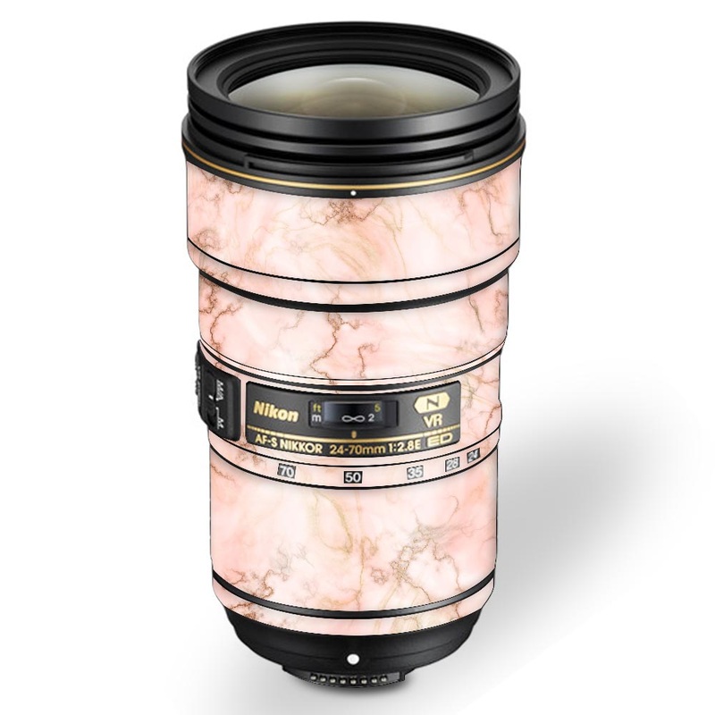 Pink Gold Marble - Nikon Lens Skin