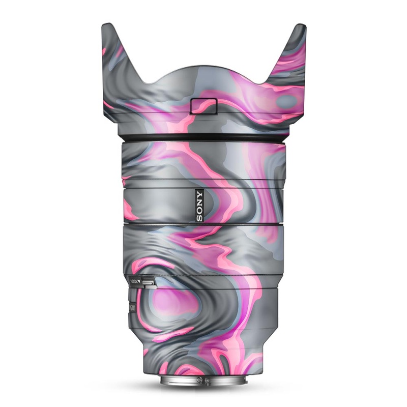 Pink Liquid Marble - Sony Lens Skin