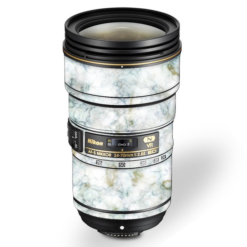 Plush Grey Marble - Nikon Lens Skin