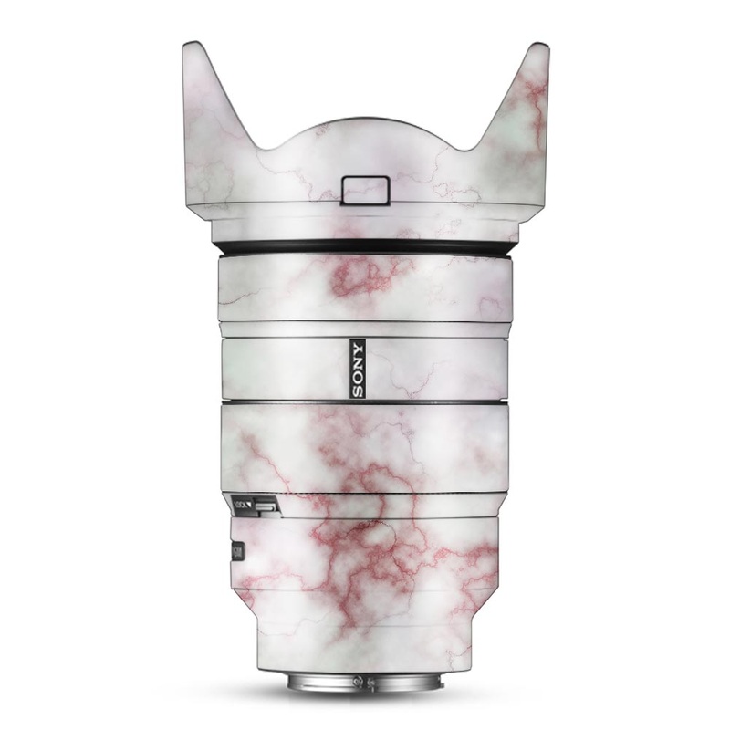 Red And Pink Marble - Sony Lens Skin