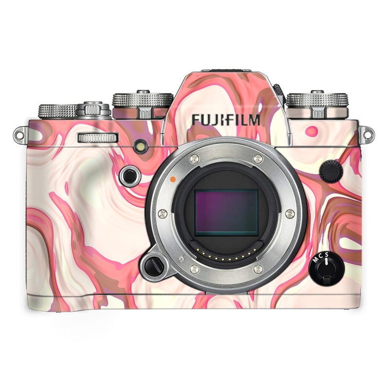 Red Liquid Marble - FujiFilm Camera Skin
