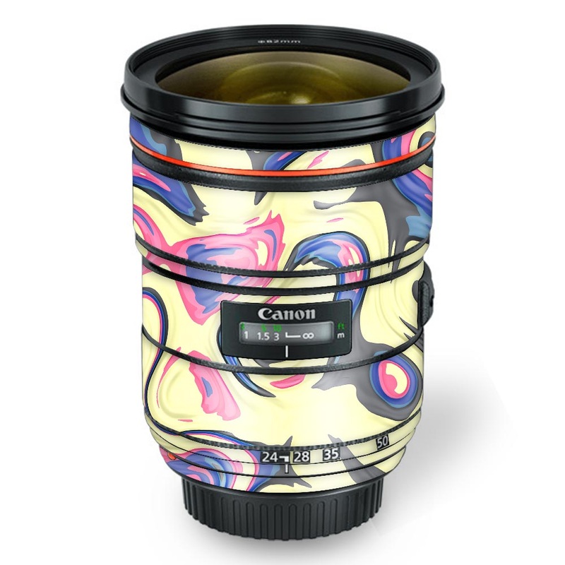 Yellow Liquid Marble - Canon Lens Skin