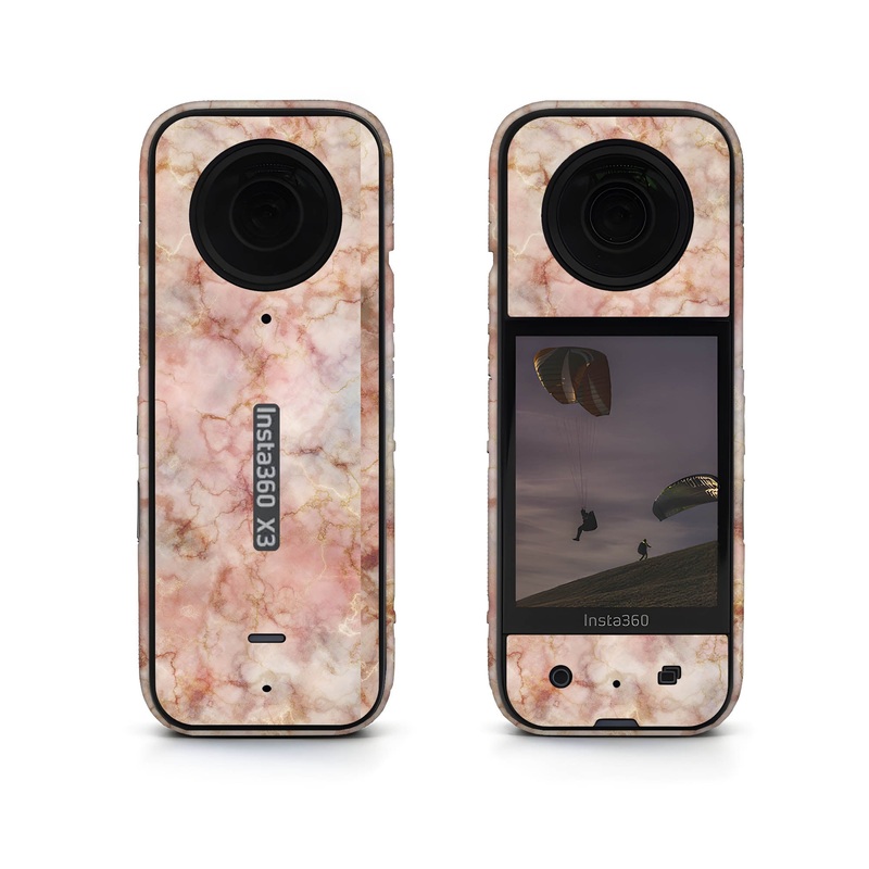 Dusty Pink Marble Insta360 Skin