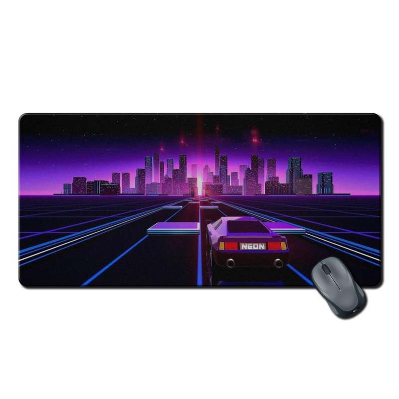 Neon Drive Away - DeskMat