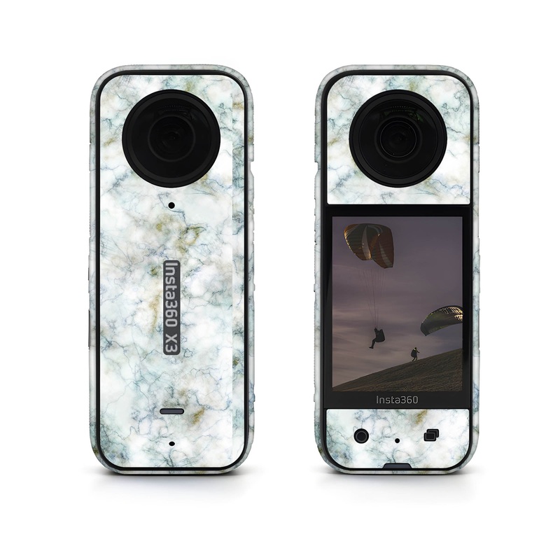 Plush Grey Marble Insta360 Skin