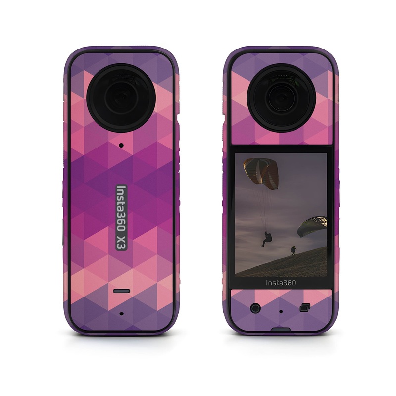 Purple Noisy Mosaic Insta360 Skin