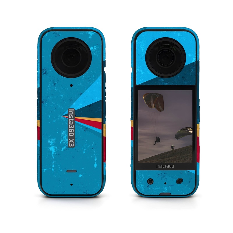 Vintage Blue Rays Insta360 Skin