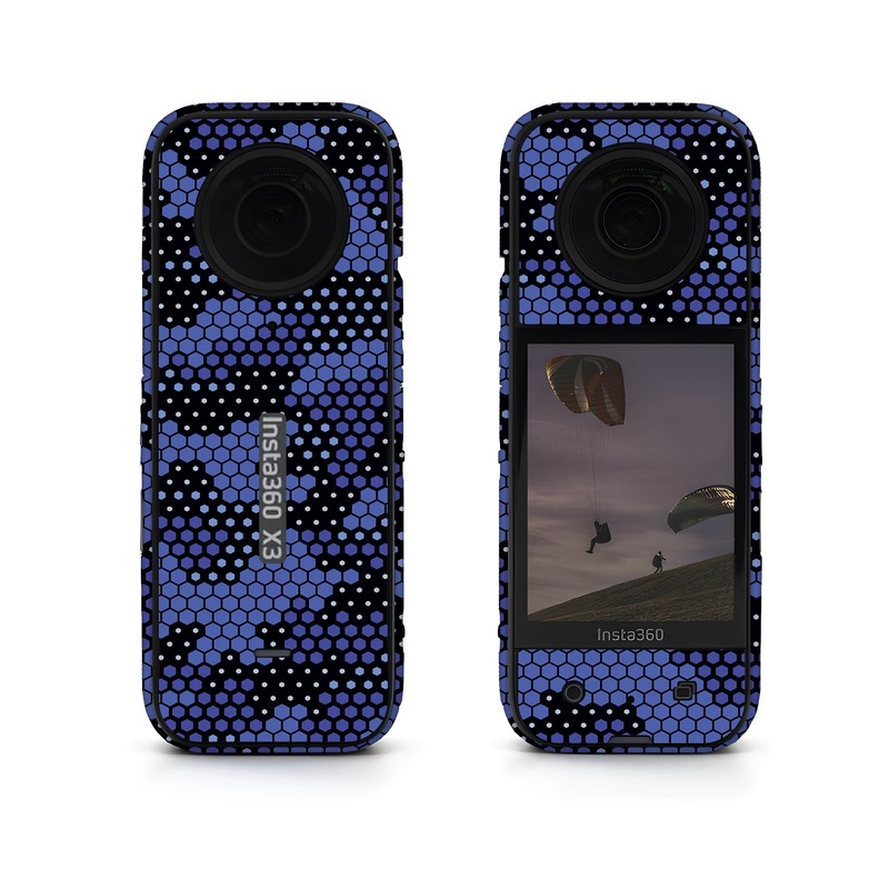 Blue Hive Camo Insta360 Skin