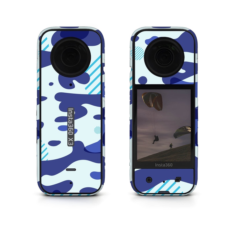 Blue Modern Camo Insta360 Skin
