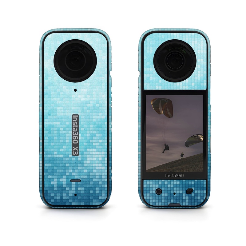 Blue Pixels Insta360 Skin