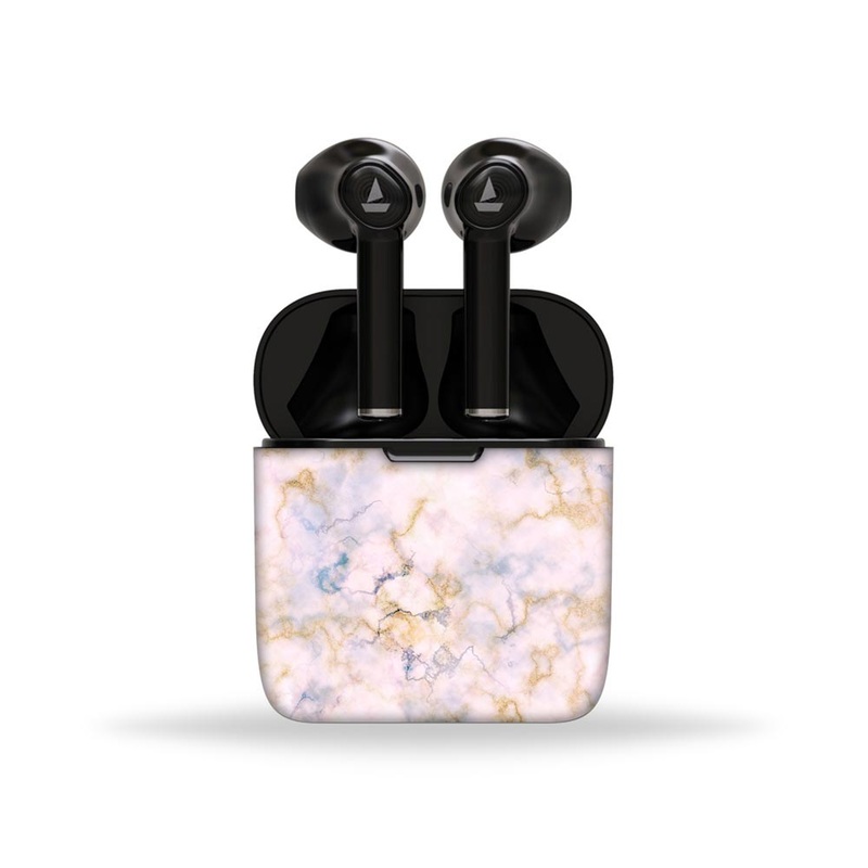Gold Pink Marble - BoAt Airdopes Skin 131,138,141,161,281 Pro,311,383,408,441
