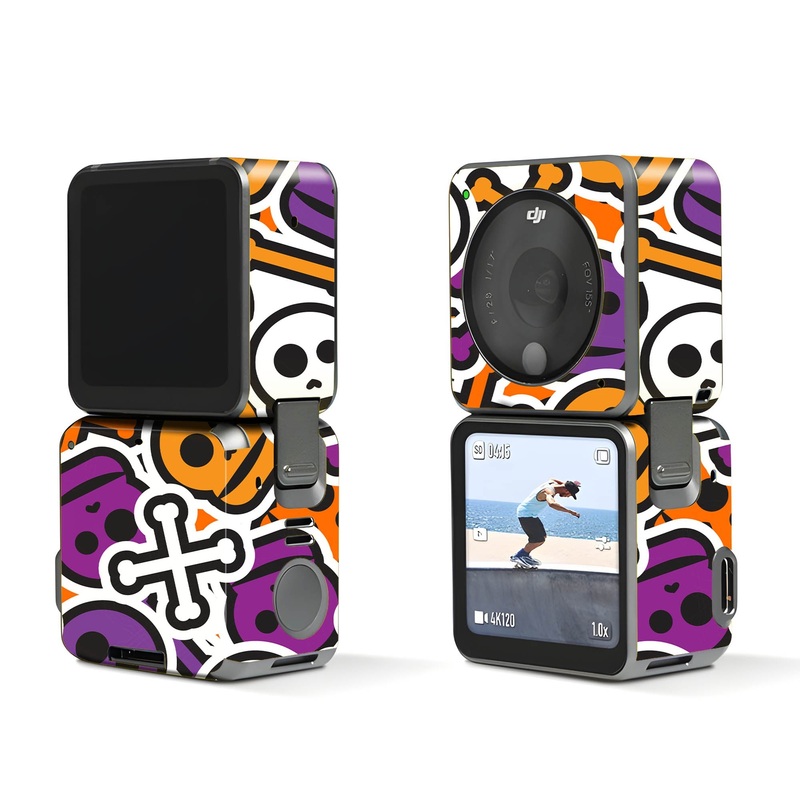 Skull Halloween Pattern - Dji Action 2 Skin