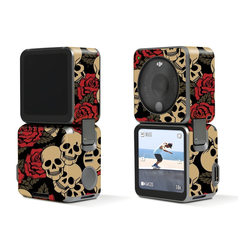 Skull Rose - Dji Action 2 Skin