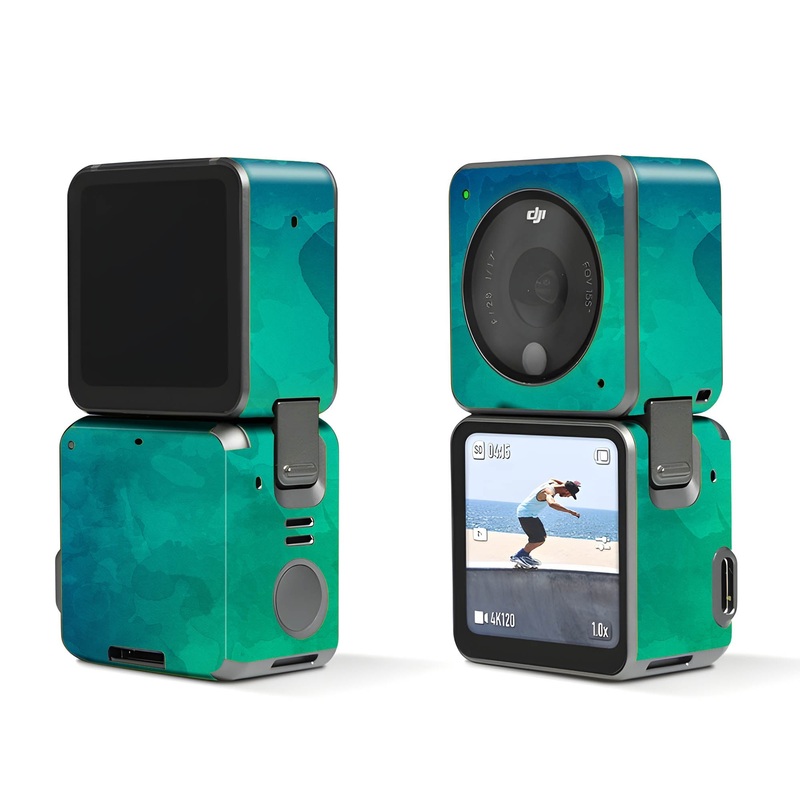 Smoky Glass Green - Dji Action 2 Skin